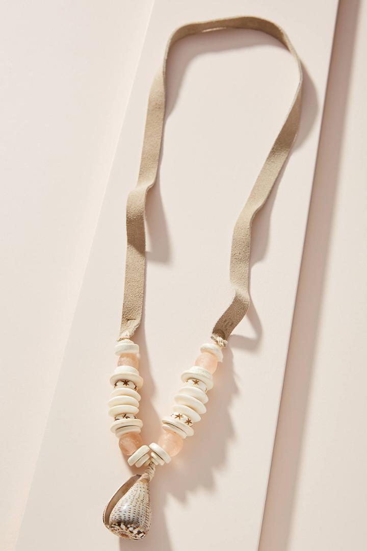 Twine & Twig Shell Pendant Necklace