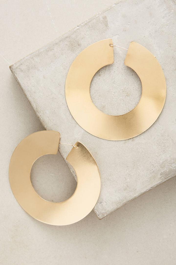 Lila Rice Mondo Hoop Earrings