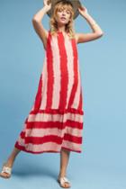 Norblack Norwhite Ikat Striped Dress
