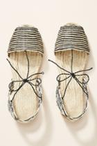 Ball Pages Striped Espadrille Sandals