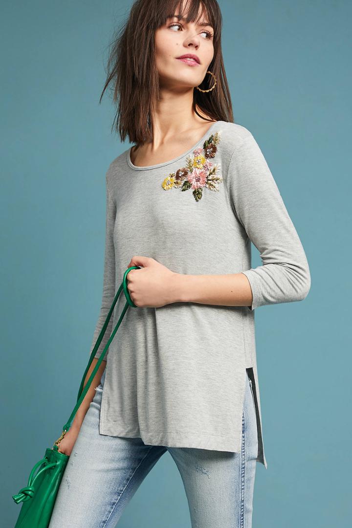 Pure + Good Cranbourne Embroidered Tunic