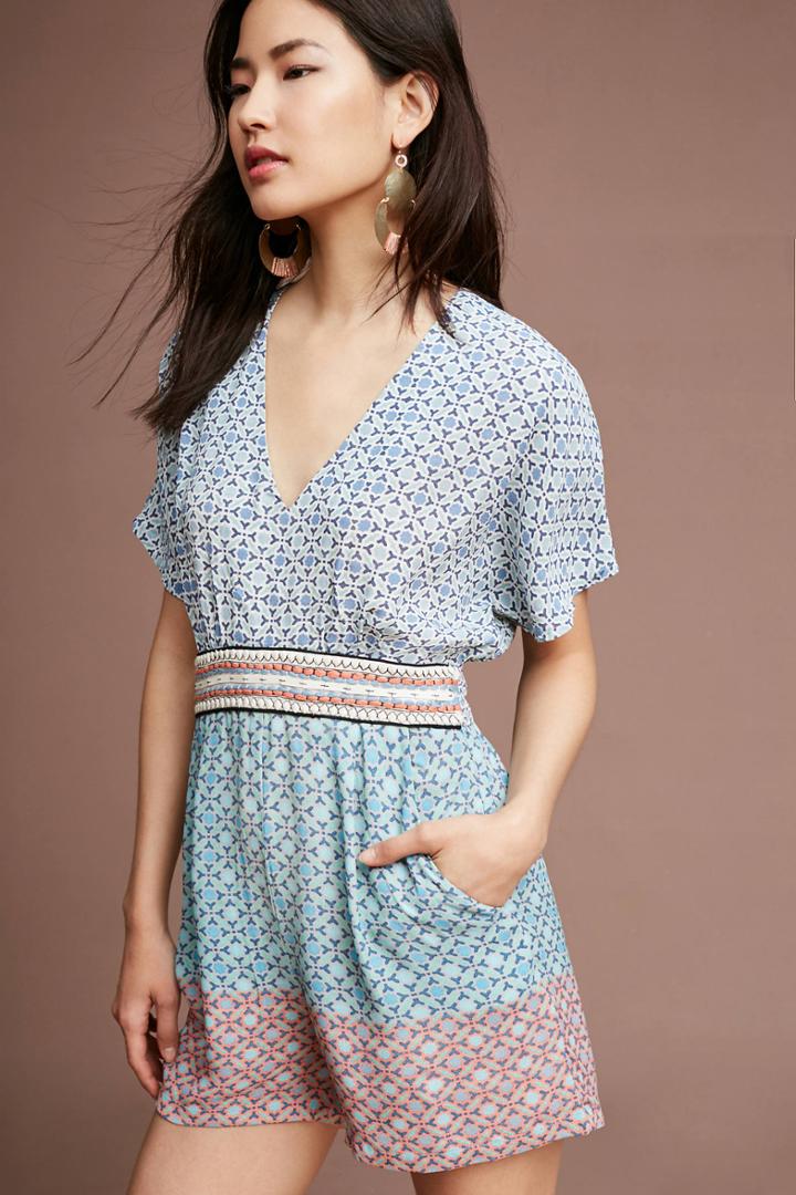 Conditions Apply Priscilla Printed Romper