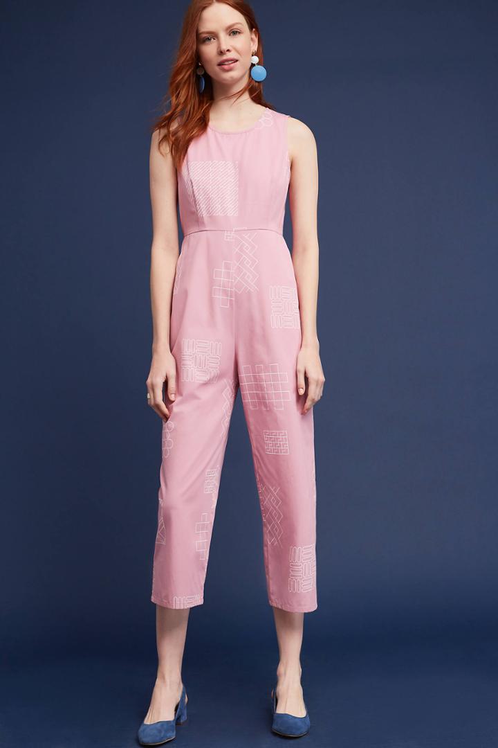 Dusen Dusen Rose Tile Jumpsuit