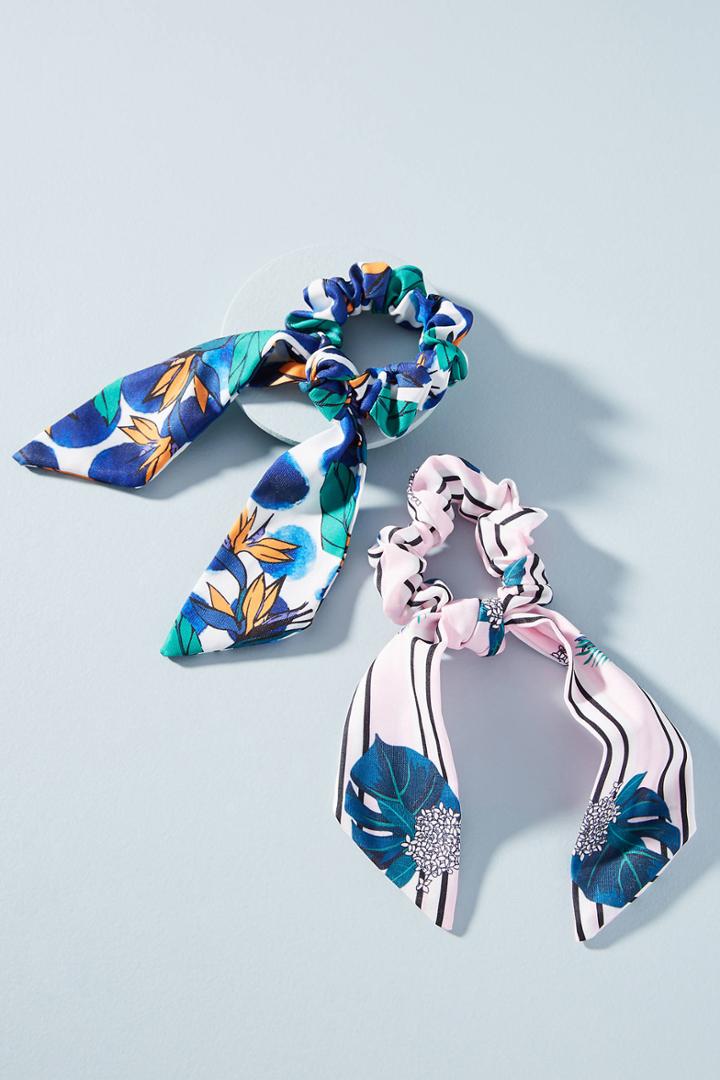 Anthropologie Peggy Scarf Hair Tie Set
