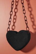 Donni. Crush Heart-shaped Sherpa Crossbody Bag