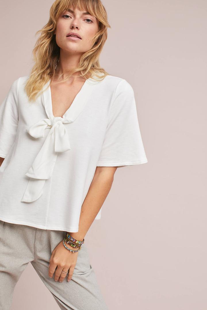 Eri + Ali Tie-front V-neck Tee