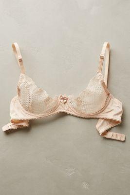 Timpa Duet Lace Underwire Demi Bra Beige