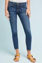 Current/elliott Stiletto Mid-rise Skinny Ankle Embroidered Jeans