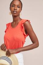 T.la Basseterre Ruffle-sleeve Tank