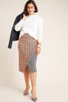 Maeve Brisa Abstract Sweater Pencil Skirt