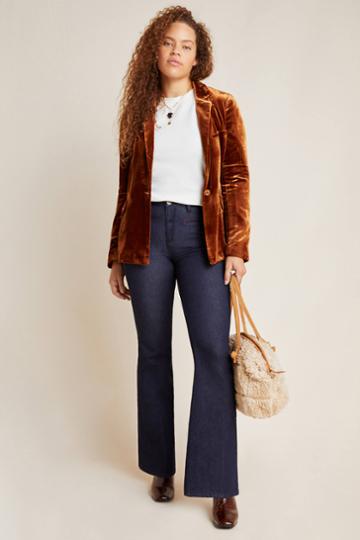 Pilcro And The Letterpress Pilcro Stitched High-rise Flare Jeans