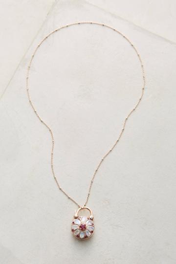 Arik Kastan Ruby Padlock Necklace