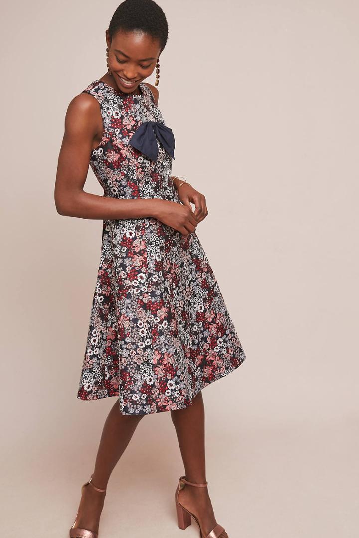 Mignon Doo Bow-tied Floral Dress