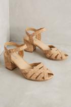 Anthropologie Farylrobin Cork Block Heels