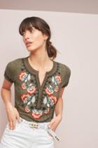 Akemi + Kin Dandelion Embroidered Top
