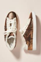 Lola Cruz Metallic Star Sneakers