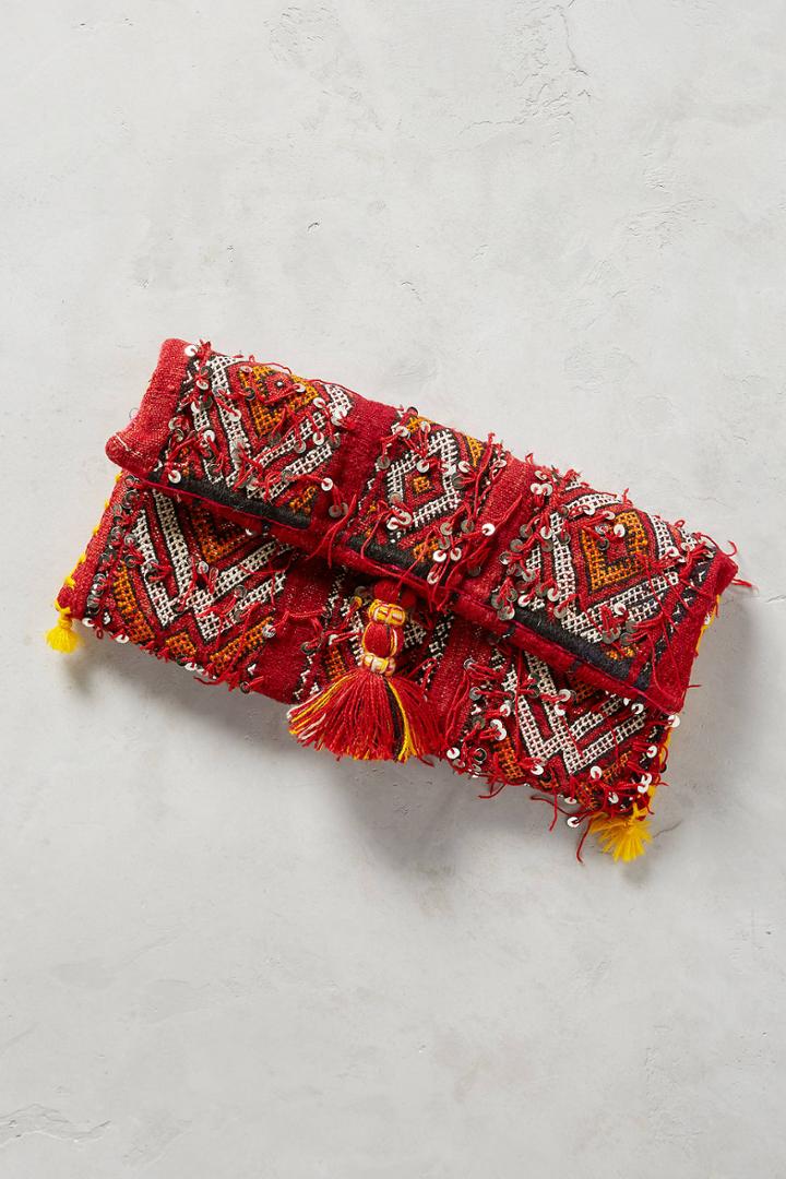 Anthropologie Vintage Kilim Clutch