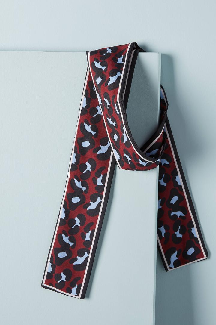 Elizabeth Gillett Lady Leopard Skinny Scarf