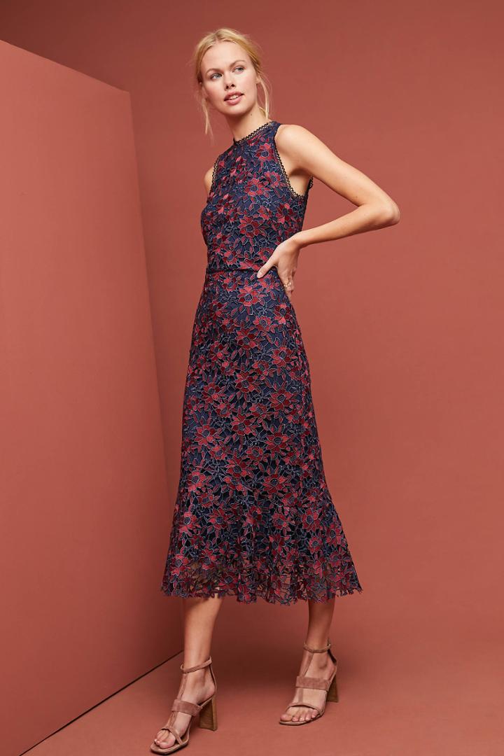 Shoshanna Two-toned Lace Dress