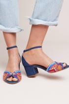 Schutz Trisha Embroidered Heeled Sandals