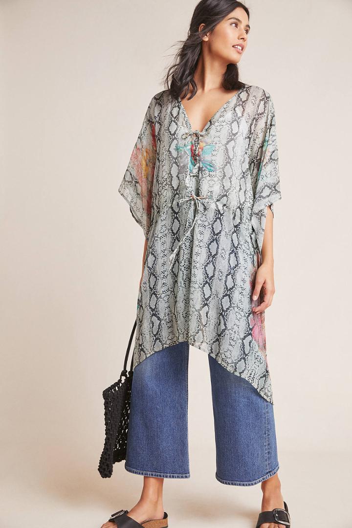 Muche Et Muchette Snake-printed Kimono