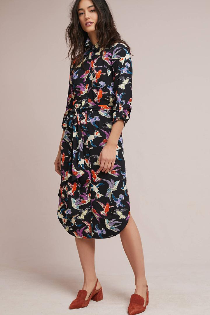 Maeve Martina Belted Shirtdress