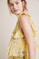 Ml Monique Lhuillier Tiered Halter Blouse