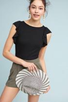 Bordeaux Emmeline Flutter-sleeve Top