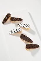 Anthropologie Animal-printed Hair Clip Set