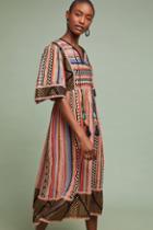 Verb By Pallavi Singhee Rainbow Striped Tunic Dress