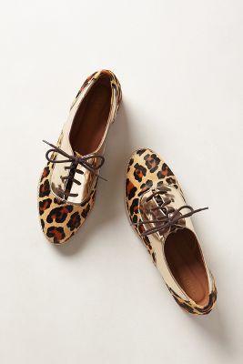 Anthropologie Leopard Talita Oxfords