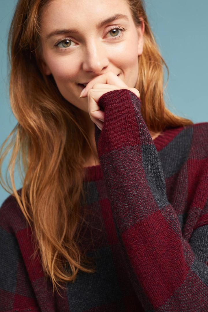 Rails Plaid Intarsia Pullover