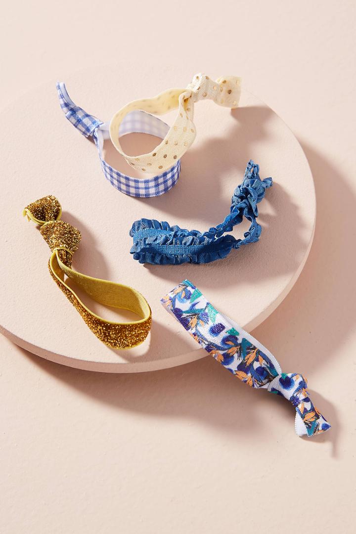 Anthropologie Spring Vacation Ponytail Holder Set