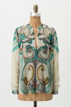 Anthropologie Dappled Sea Blouse