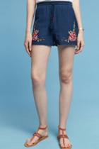 Joa Floral Embroidered Shorts