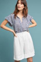 Cp Shades Linen High-waisted Shorts