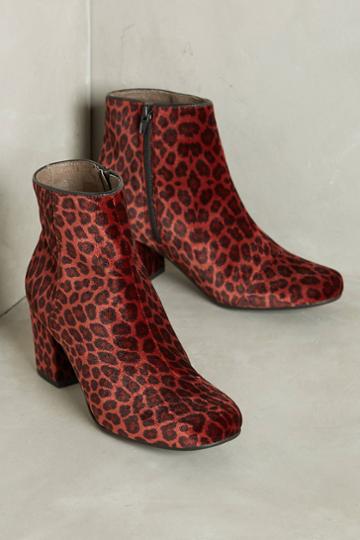 Hudson Shoes Hudson Garnett Velvet Leopard Booties