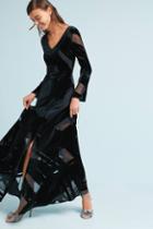 Seen Worn Kept Velvet Brushstroke Maxi Dress