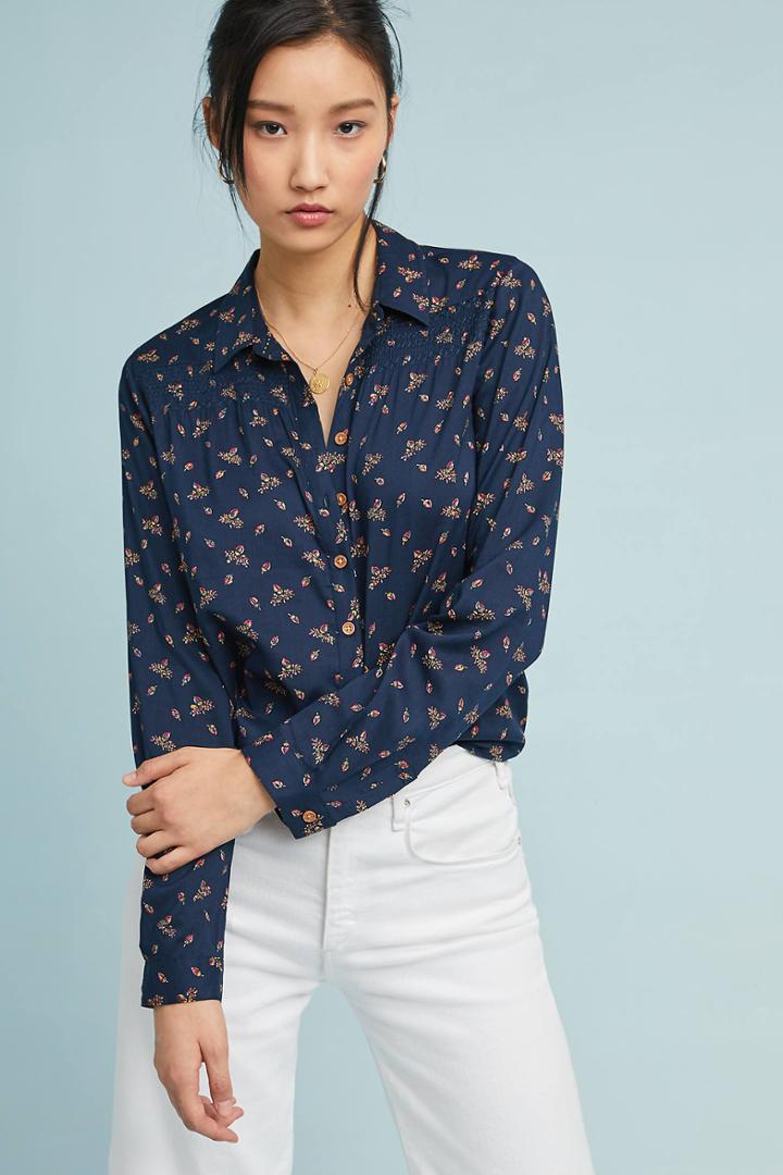 Maeve Calico Floral Buttondown