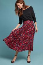 Frnch Pleated Leopard Skirt