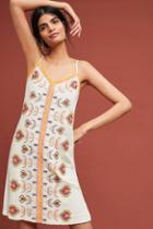 Akemi + Kin Embroidered Slip Dress