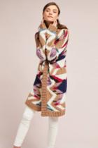Moulinette Soeurs Hand-knit Mosaic Cardigan