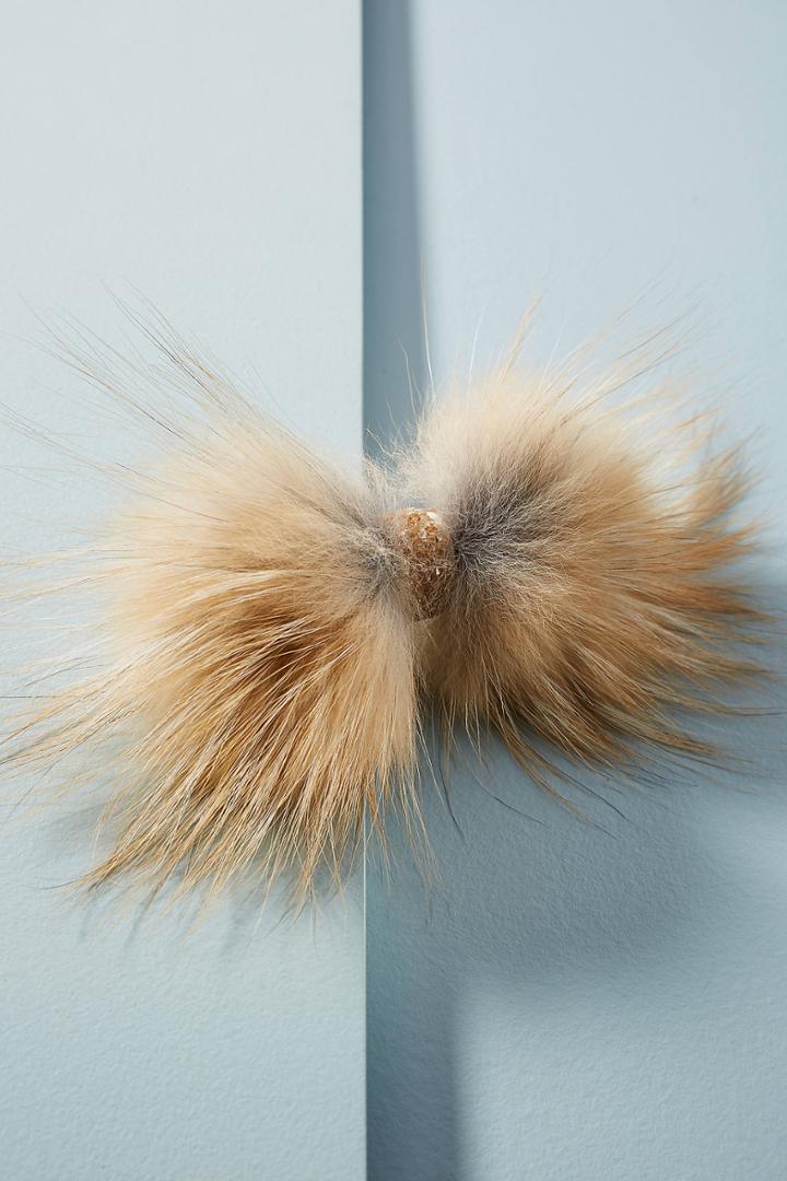 Alexandre De Paris Sabina Faux Fur Barrette
