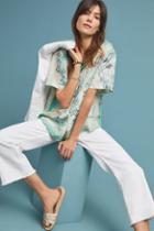 Burning Torch Vacation Silk Blouse