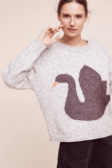 Anthropologie Black Swan Pullover