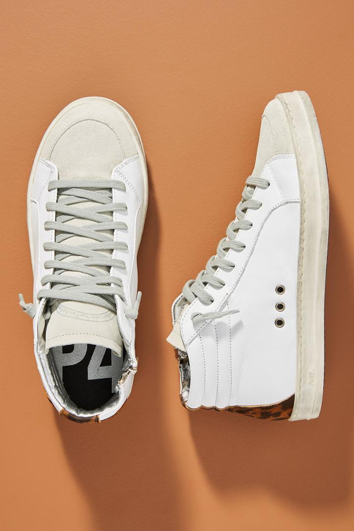 P448 Leopard High-top Sneakers