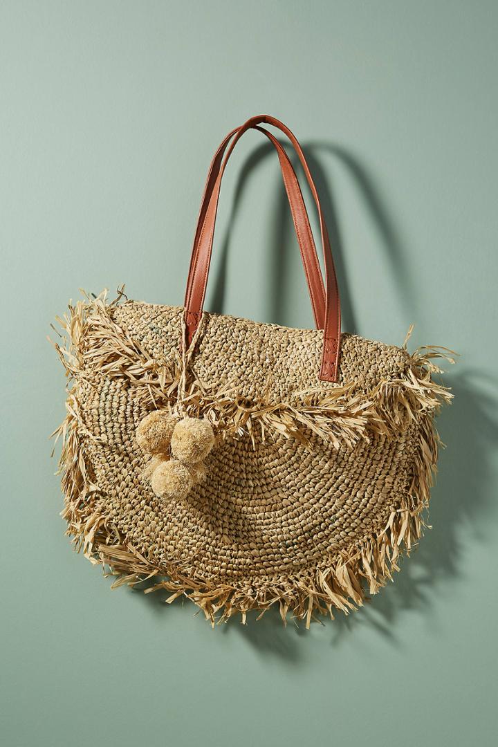 Beachgold Palm Springs Foldover Circle Tote