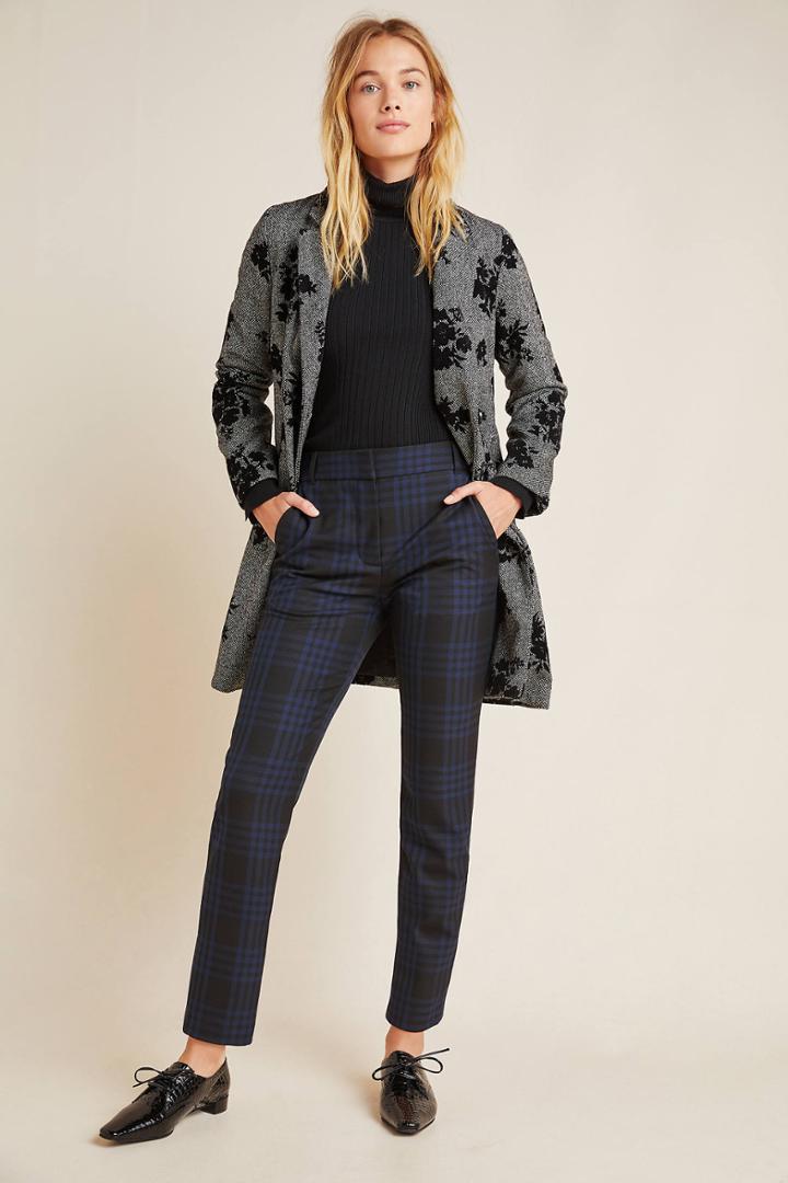 Velvet By Graham & Spencer Allison Plaid Cropped Pants
