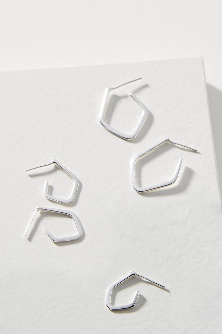 Lena Bernard Geometric Hoop Earrings Set