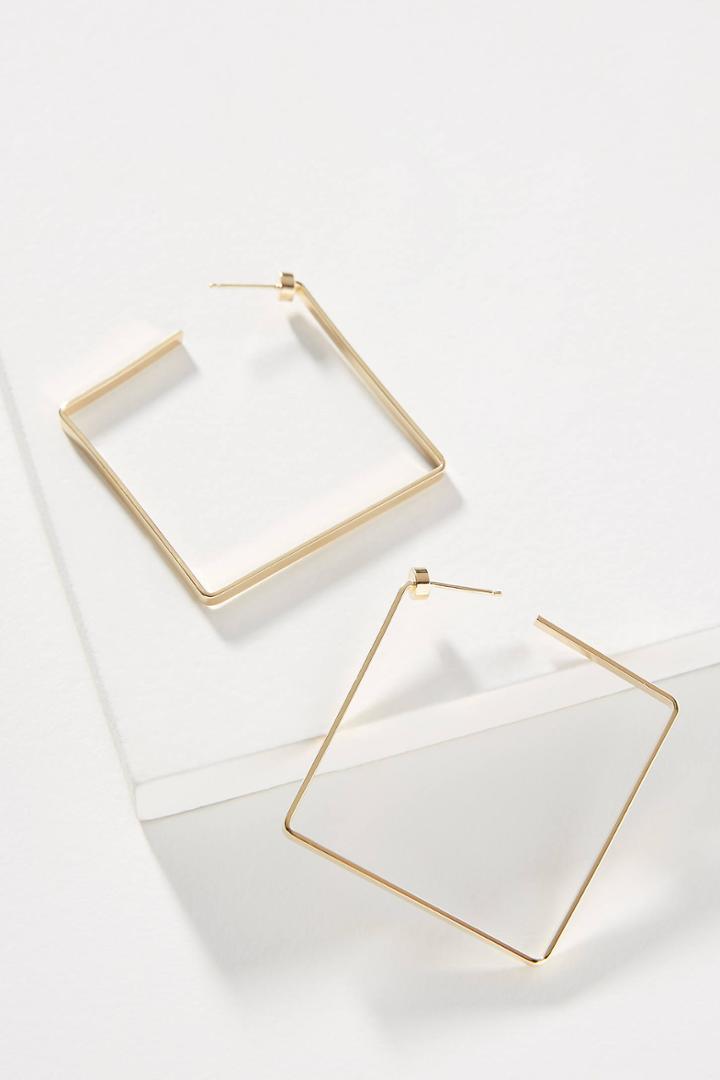 Anthropologie Jennifer Zeuner Jewlery Salma Hoop Earrings